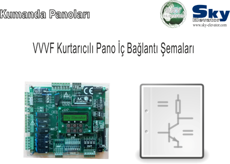 VVVF Kurtarıcılı Pano İç Bağlantı Şemaları